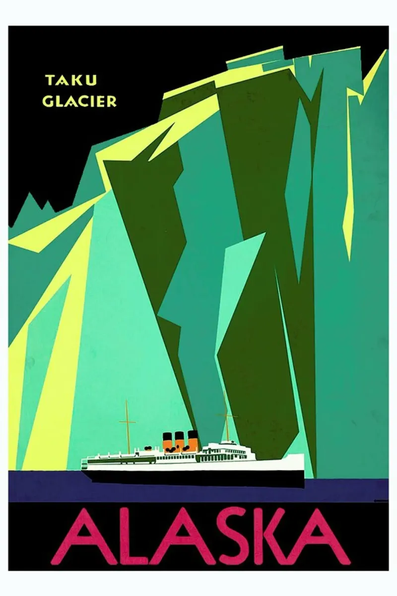 americaAlaska poster with aluminum frame by Robert Livingston