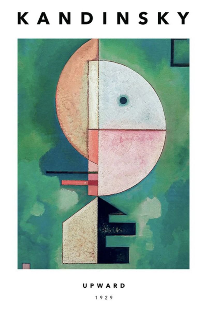Kandinsky aufwärts Poster von Witon name shop