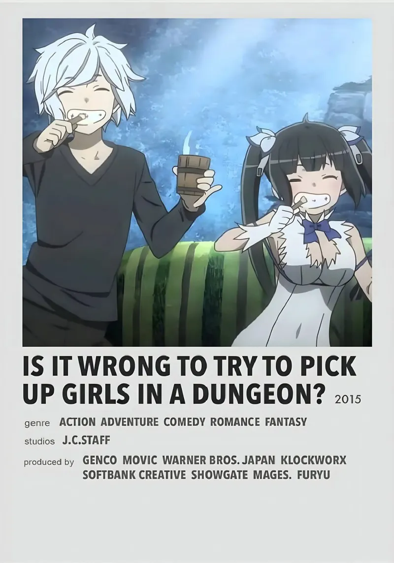 IS IT WRONG TO TRY TO PICK UP GIRLS IN A DUNGEON? 2015 poster da Totoya