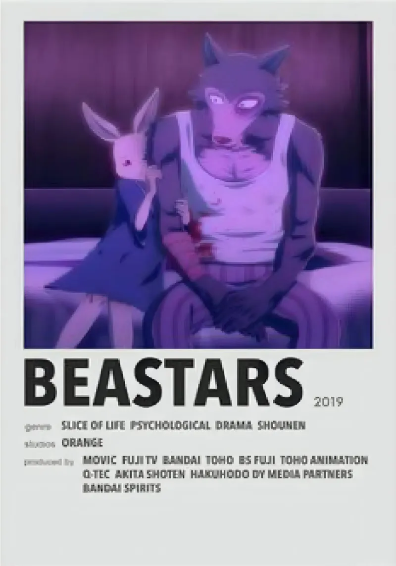 BEASTARS  2019 poster con telaio in plastica da Totoya