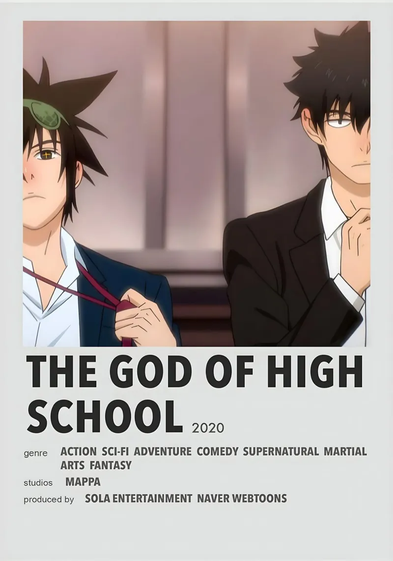 THE GOD OF HIGH SCHOOL 2020 poster con telaio in plastica da Totoya