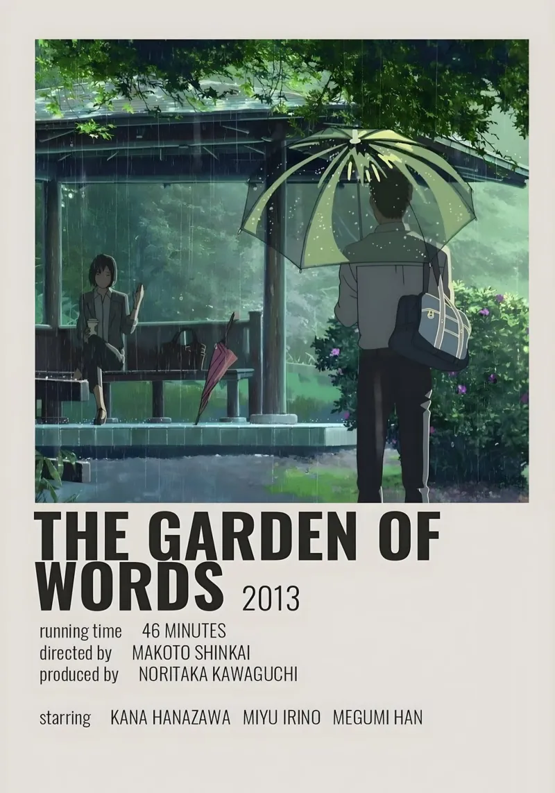 THE GARDEN OF WORD'S 2013 pellicola backlit da Totoya
