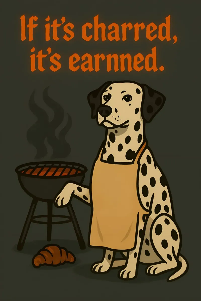 Meme divertente sul dalmata poster con telaio in plastica da Funny Humor Art