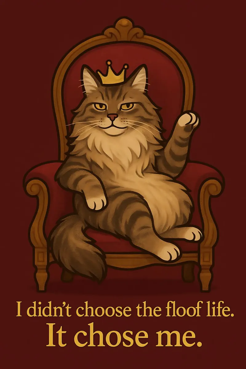 Funny Maine Coon Cat Meme hahnemühle by Funny Humor Art
