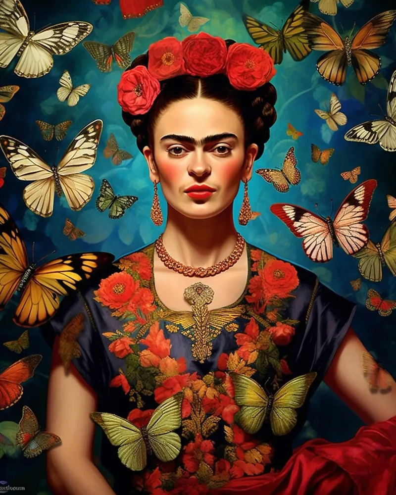 Papillons Frida plexiglas de Popo Photograph