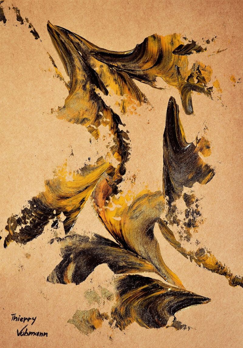 MESSAGE FROM THE HEART 27 pellicola backlit da Thierry Vobmann Abstract painting