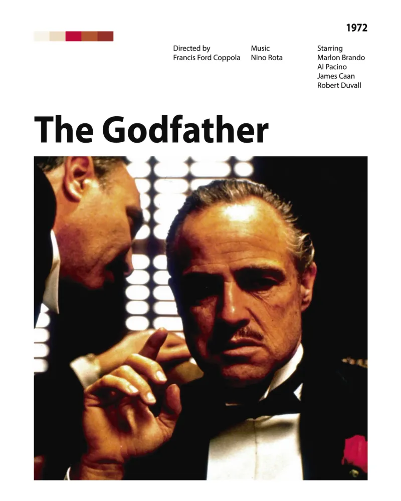 Il Padrino poster con telaio in plastica da 🎞 The Movie Wall