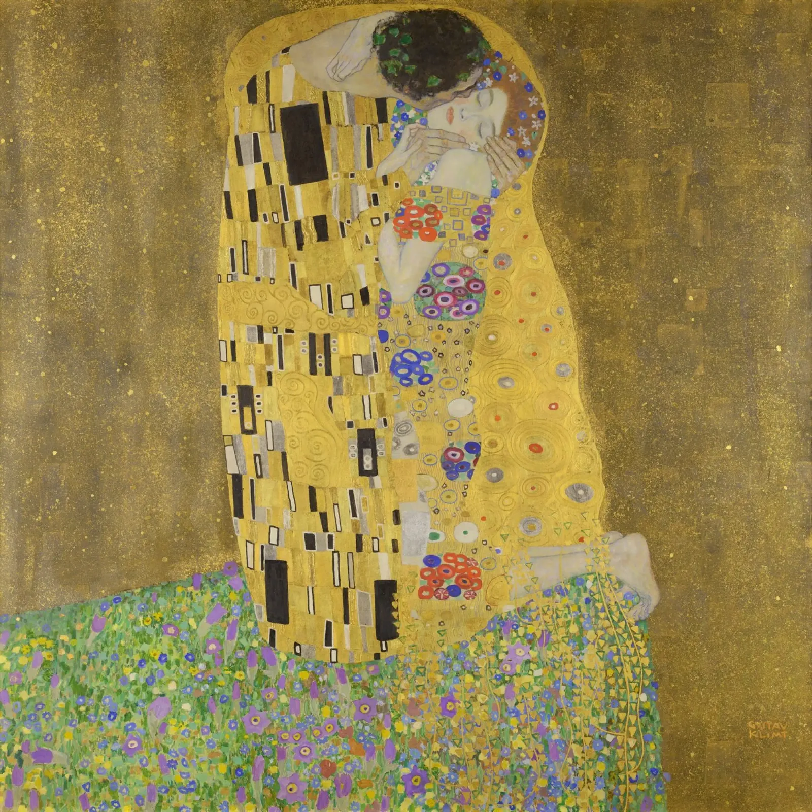 Gustav Klimt il bacio carta hahnemühle da 50 masterpieces