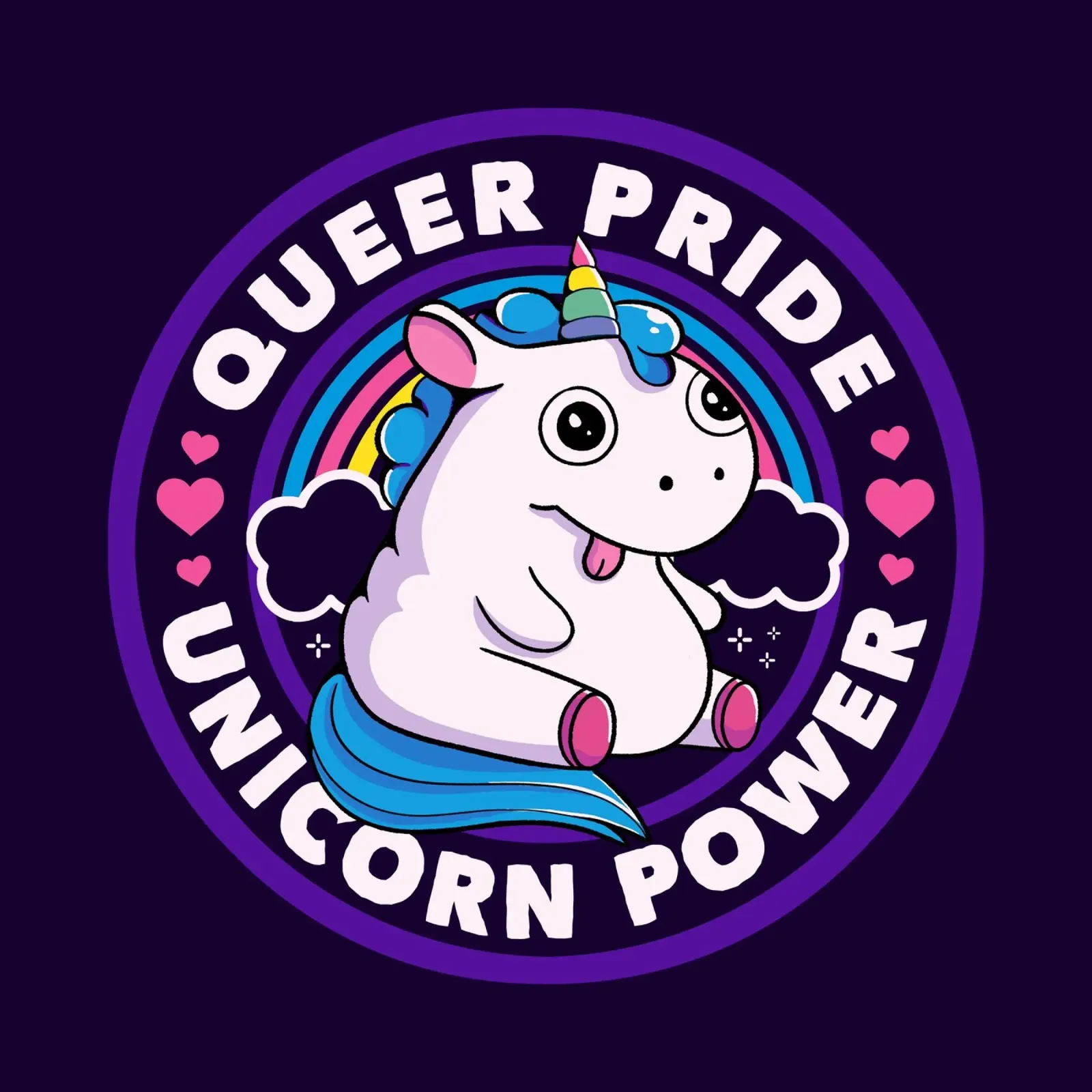 Orgoglio Queer Potere all'Unicorno poster da Tobe Fonseca