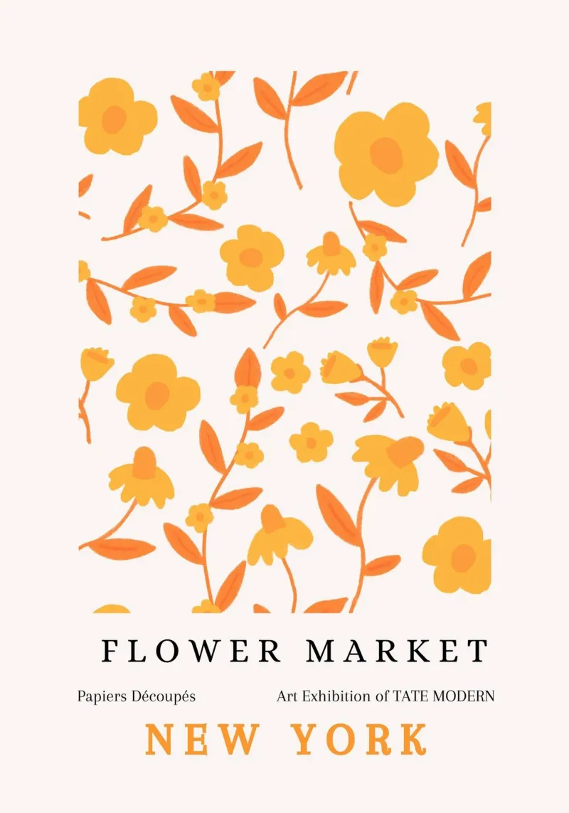 Mercato dei fiori Mostra astratta floreale della Tate Modern pellicola backlit da NorwesClub