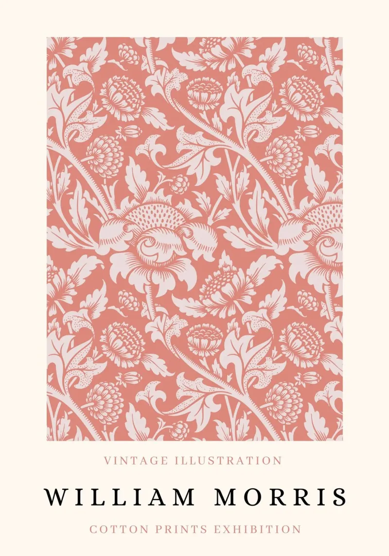 William Morris Chrysanthemum - Manifesto d'esposizione d'epoca carta hahnemühle da NorwesClub