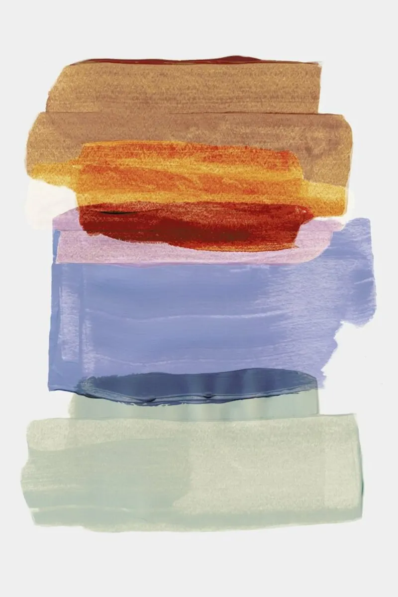 Abstract Brush Strokes 49 alluminio dibond da Mareike Böhmer