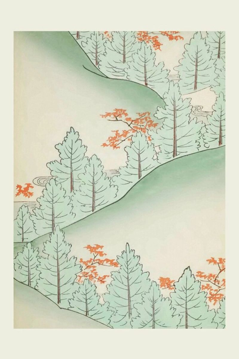 Shin-Bijutsukai - Forest Trail Poster von Vintage by JUNIQE
