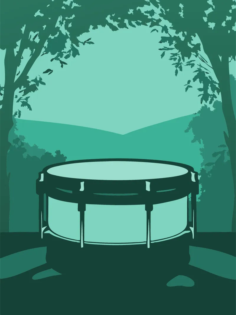 Tambor simple metacrilato de MUSIC EDITION