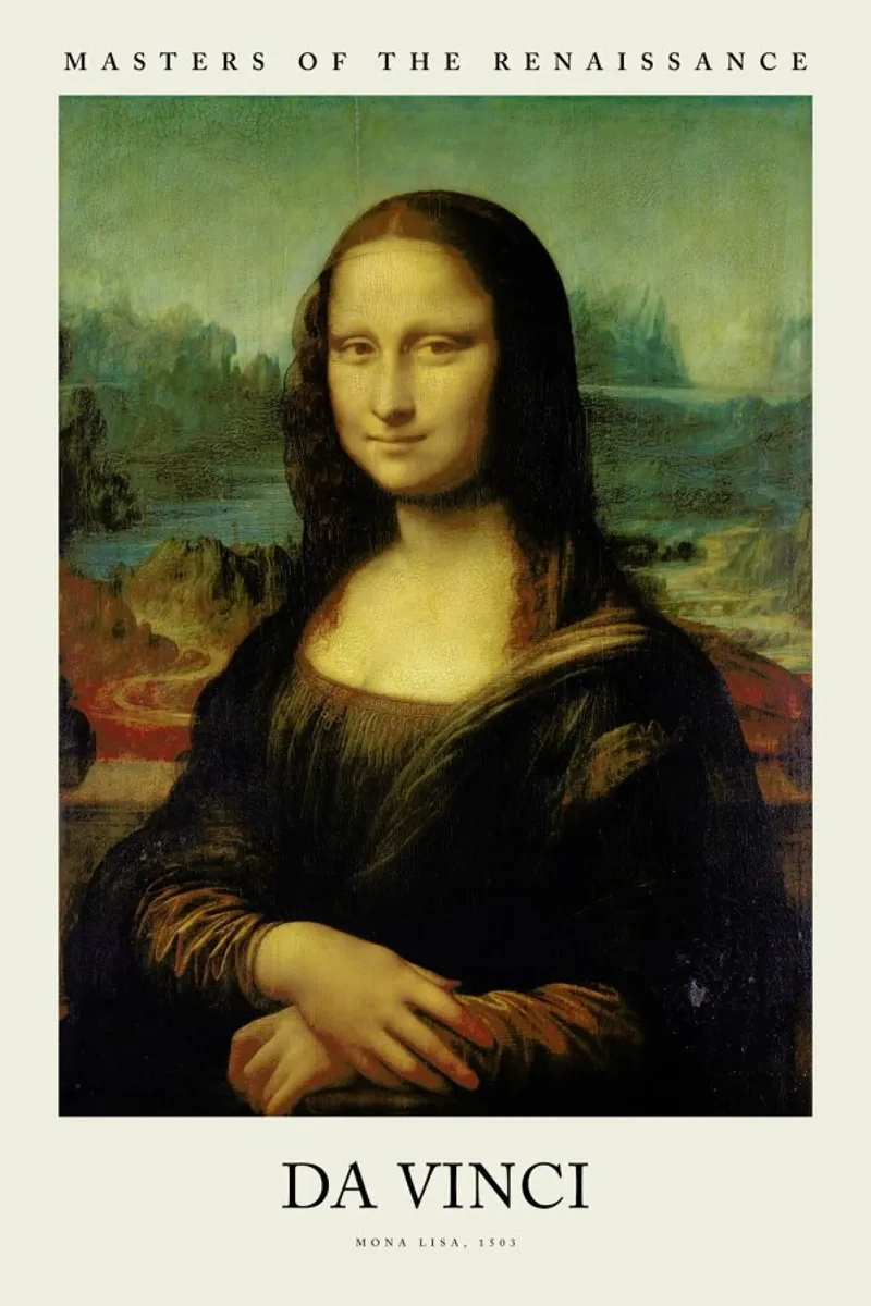 da Vinci - Mona Lisa pellicola backlit da Vintage by JUNIQE