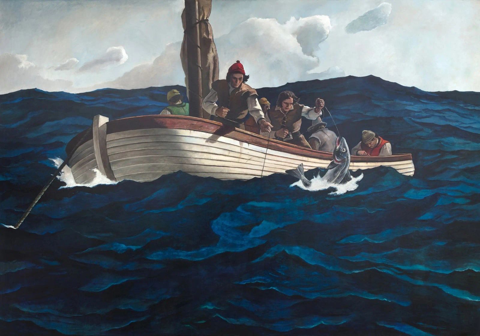 Andrew Wyeth Puritan Cod Fishers poster by Classicprint