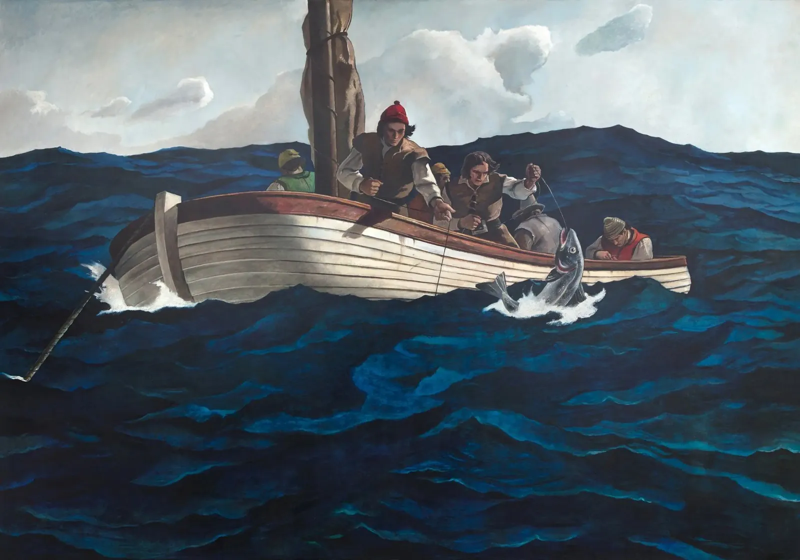 Andrew Wyeth Pescatori di merluzzi puritani carta hahnemühle da Classicprint