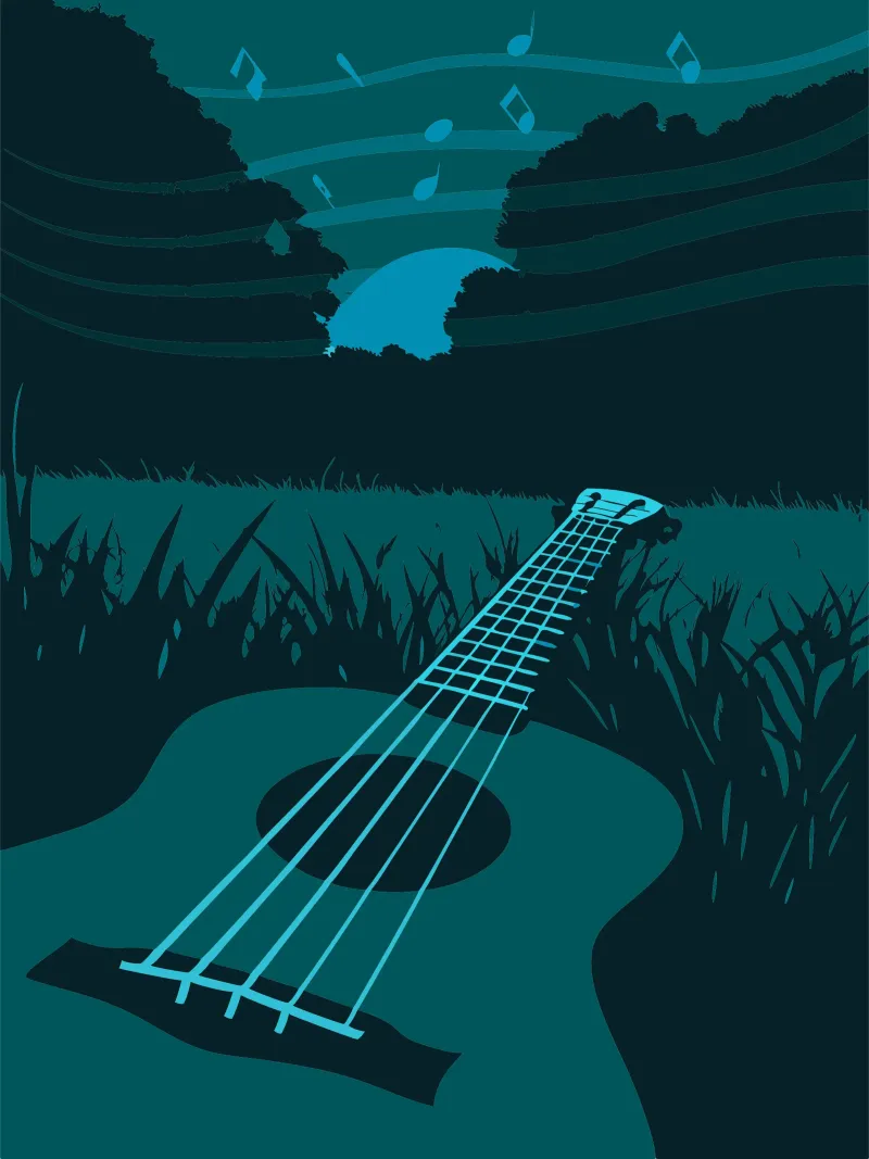Chitarra pellicola backlit da MUSIC EDITION