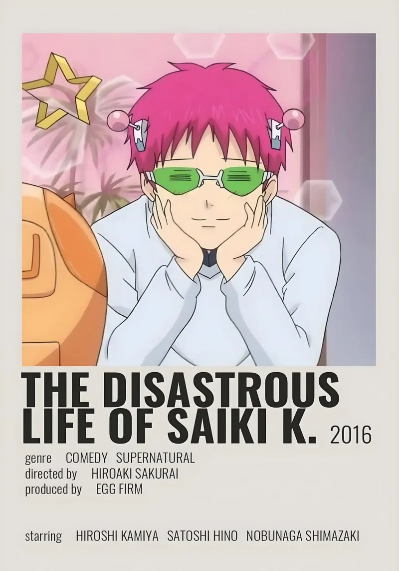 THE DISASTROUS LIFE OF SAIΚΙ Κ.  2016 pellicola backlit da Totoya
