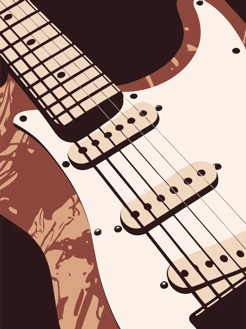 Dettagli sulla chitarra pellicola backlit da MUSIC EDITION