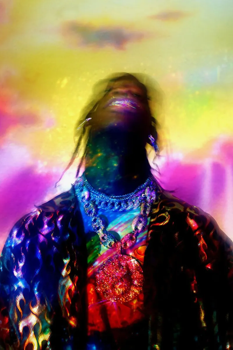 Travis Scott #4 pellicola backlit da Music Clan