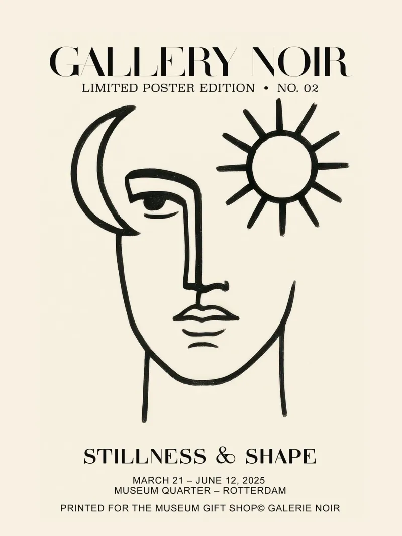Gallery Noir No 02 poster con telaio in alluminio da treechild