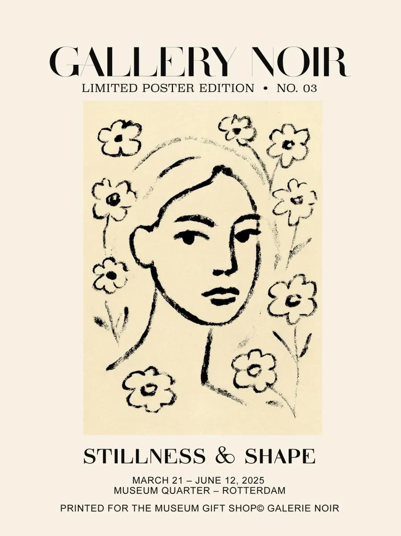 Gallery Noir No 03 poster con telaio in alluminio da treechild