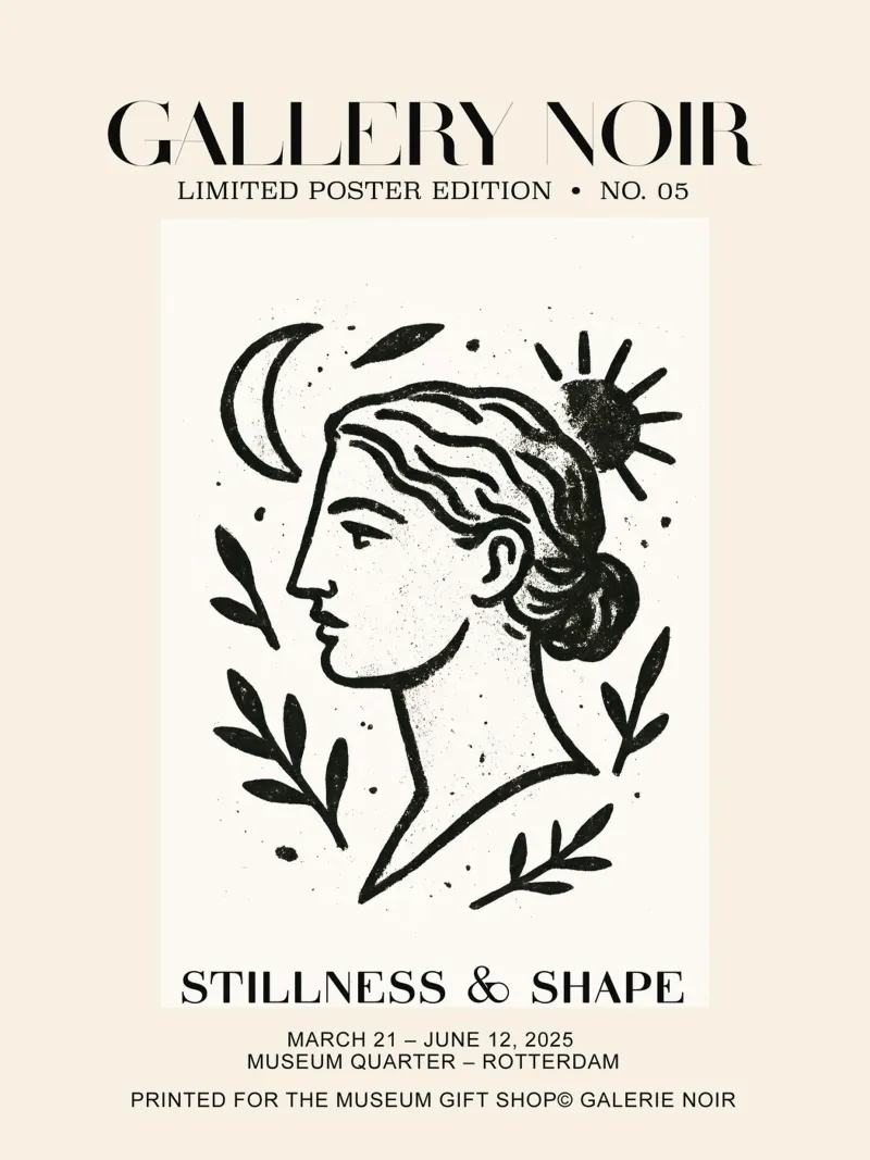 Gallery Noir No 05 poster con telaio in alluminio da treechild