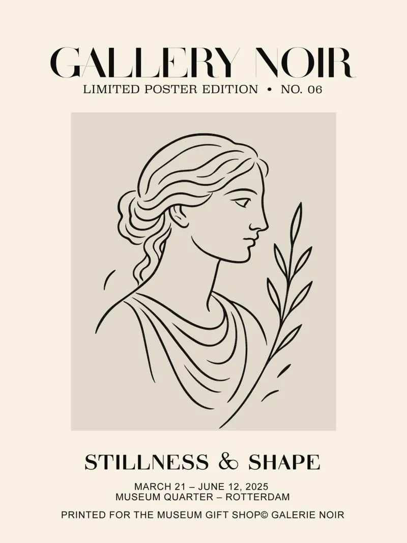 Gallery Noir No 06 poster with wooden frame by treechild