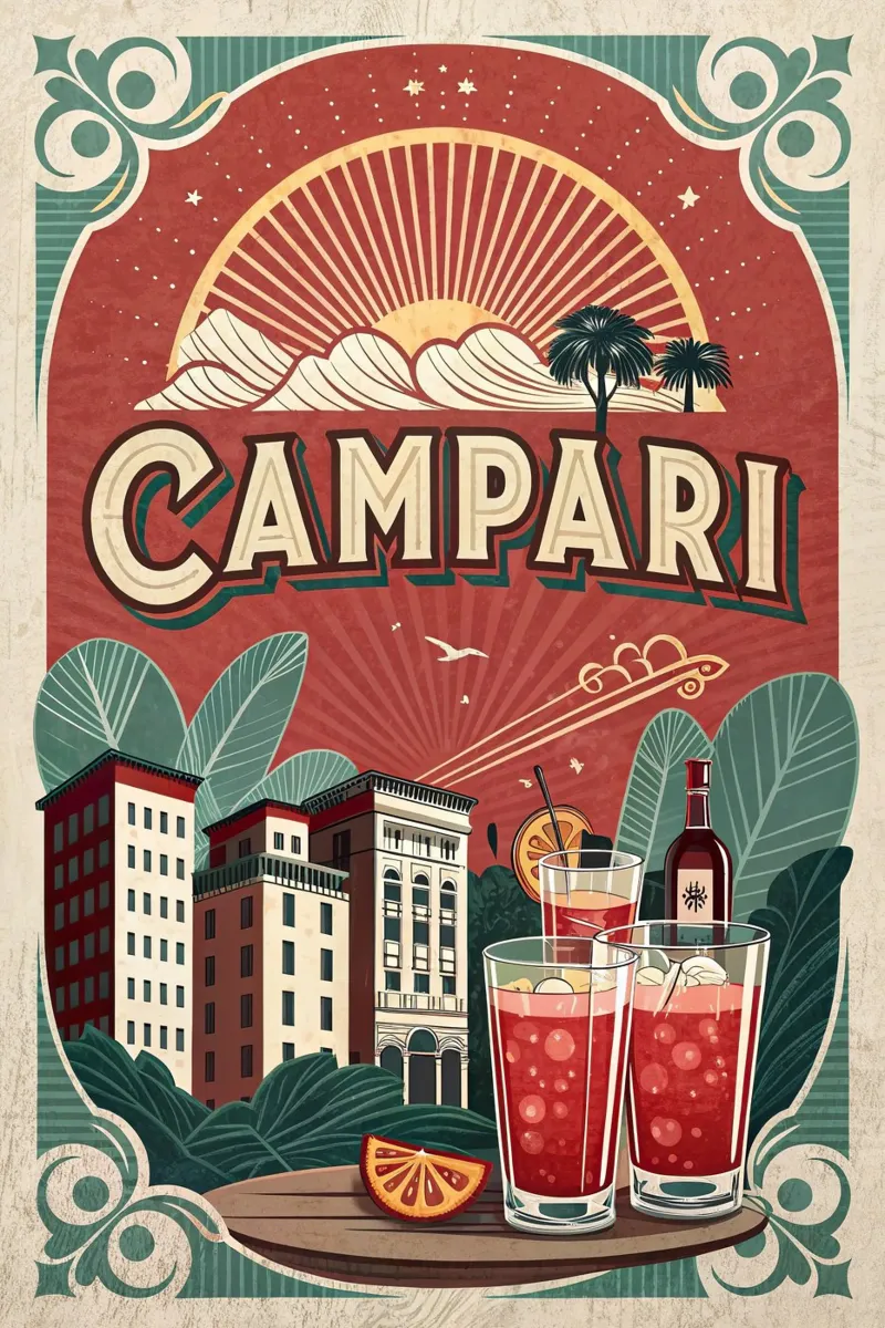 Manifesto della mostra Campari. poster da 🎁 ARTVI-SHOP