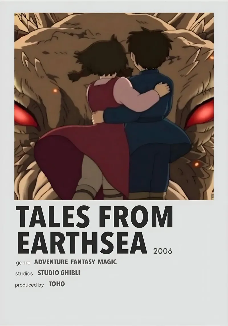 TALES FROM EARTHSEA 2006 poster con telaio in alluminio da Totoya