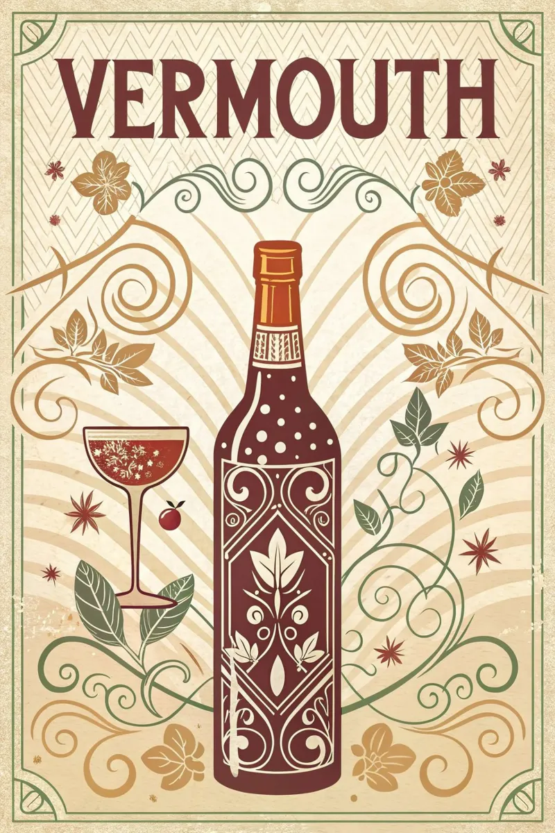Manifesto della mostra Vermouth tela con Cornice a cassetta da 🎁 ARTVI-SHOP