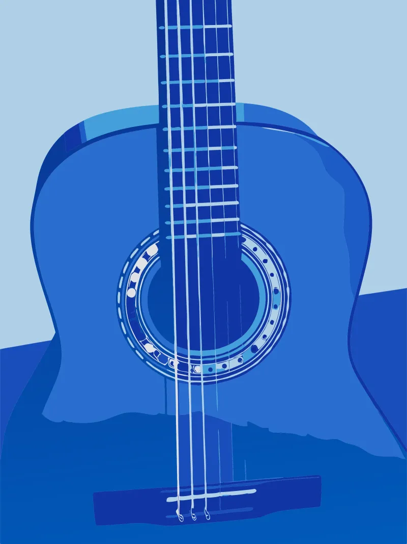 Acoustic Guitar alu-dibond by MUSIC EDITION