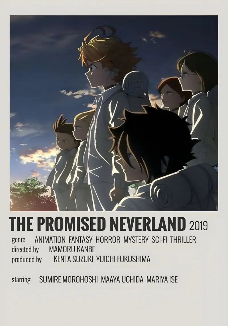 THE PROMISED NEVERLAND 2019 poster con telaio in plastica da Totoya