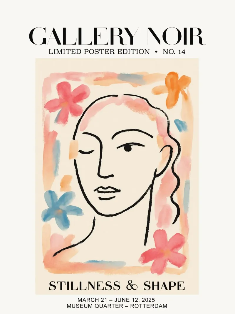 Gallery Noir No 14 tela con Cornice a cassetta da treechild