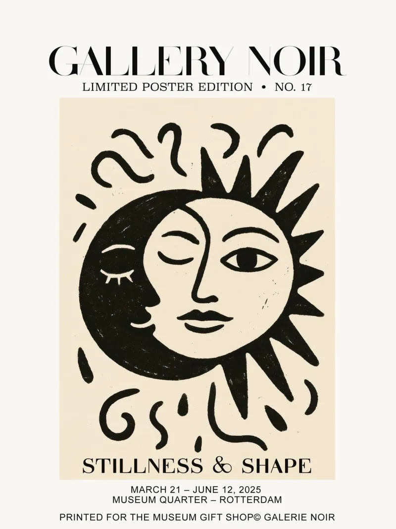 Gallery Noir No 17 poster con telaio in alluminio da treechild
