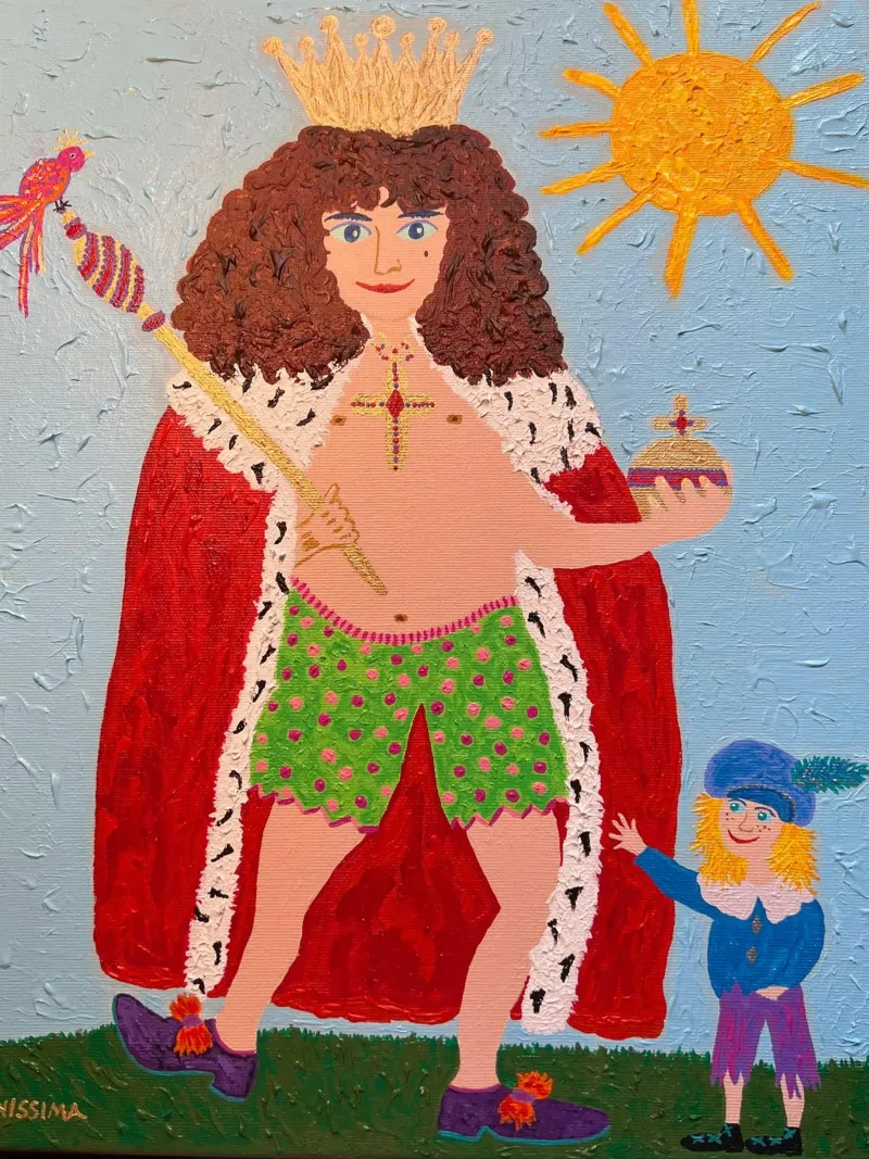 I nuovi abiti dell'imperatore poster con telaio in plastica da irenissima