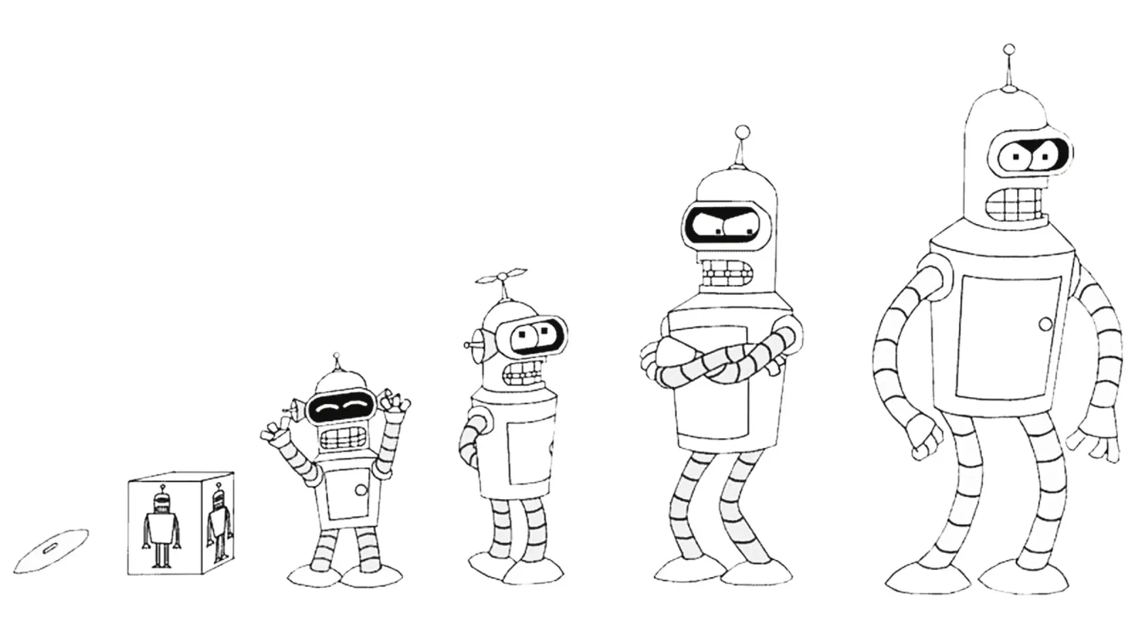 evoluzione del robot bendr pellicola backlit da Danielshop