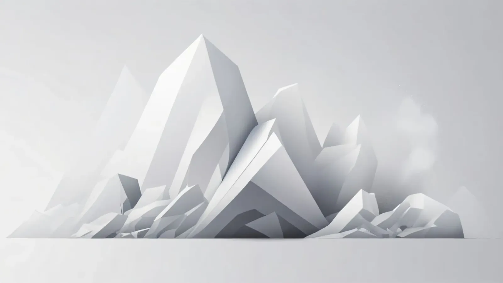 Geometric mountain landscape with sharp peaks and smooth hahnemühle by DesignDoodle