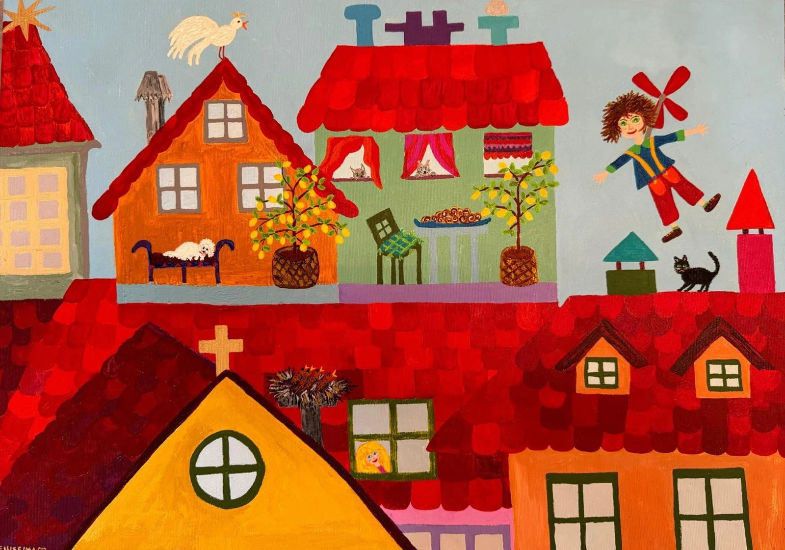 Karlsson on the roof poster by irenissima