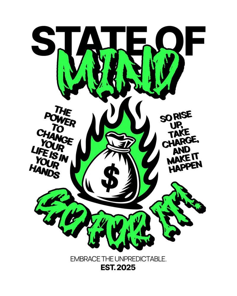 State of Mind poster con telaio in legno da artelevenstudio