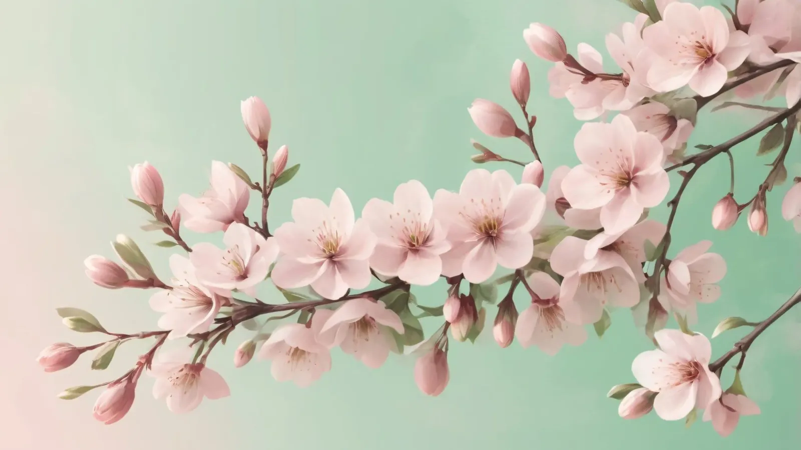 Beautiful cherry blossom branch with delicate pink flowers forex plate by DesignDoodle