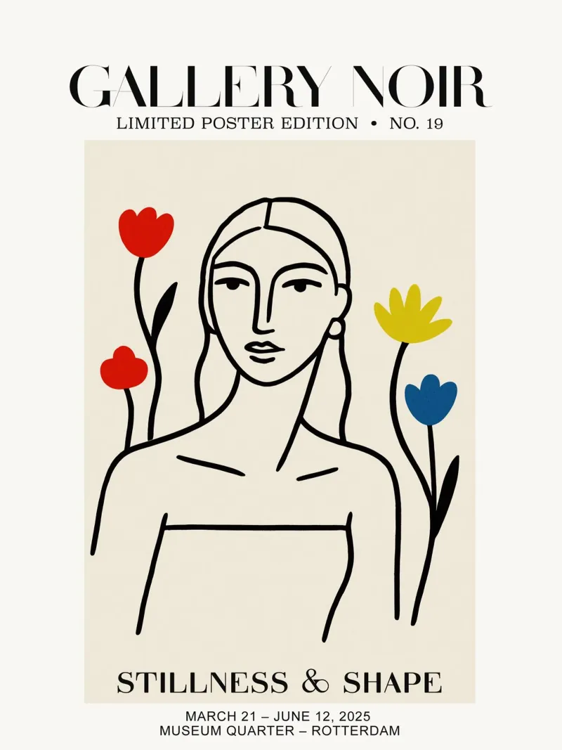Gallery Noir No 19 poster con telaio in plastica da treechild