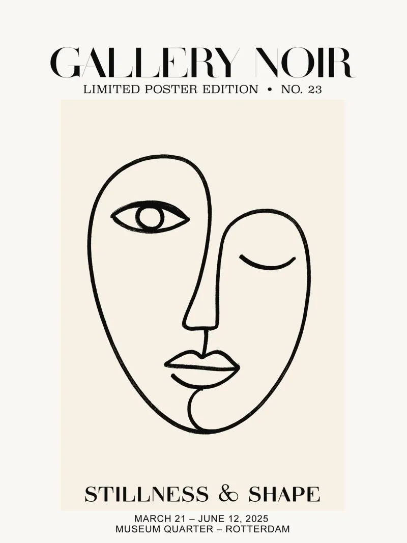 Gallery Noir No 23 tela con Cornice a cassetta da treechild
