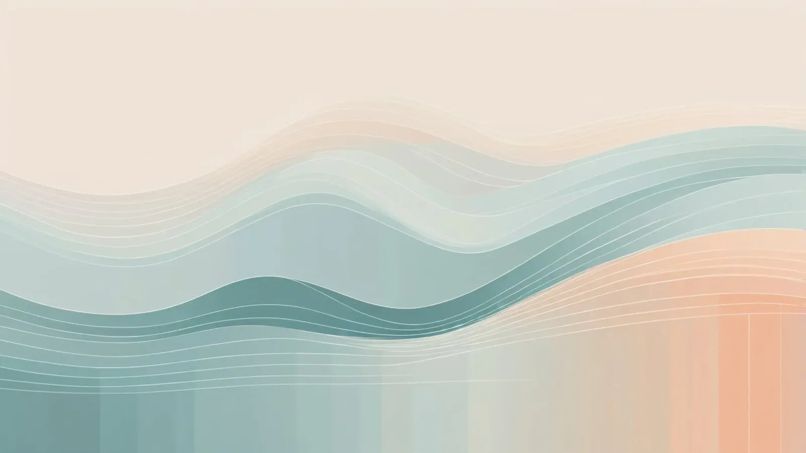Soft waves of color blend harmoniously in an abstract design hahnemühle by DesignDoodle