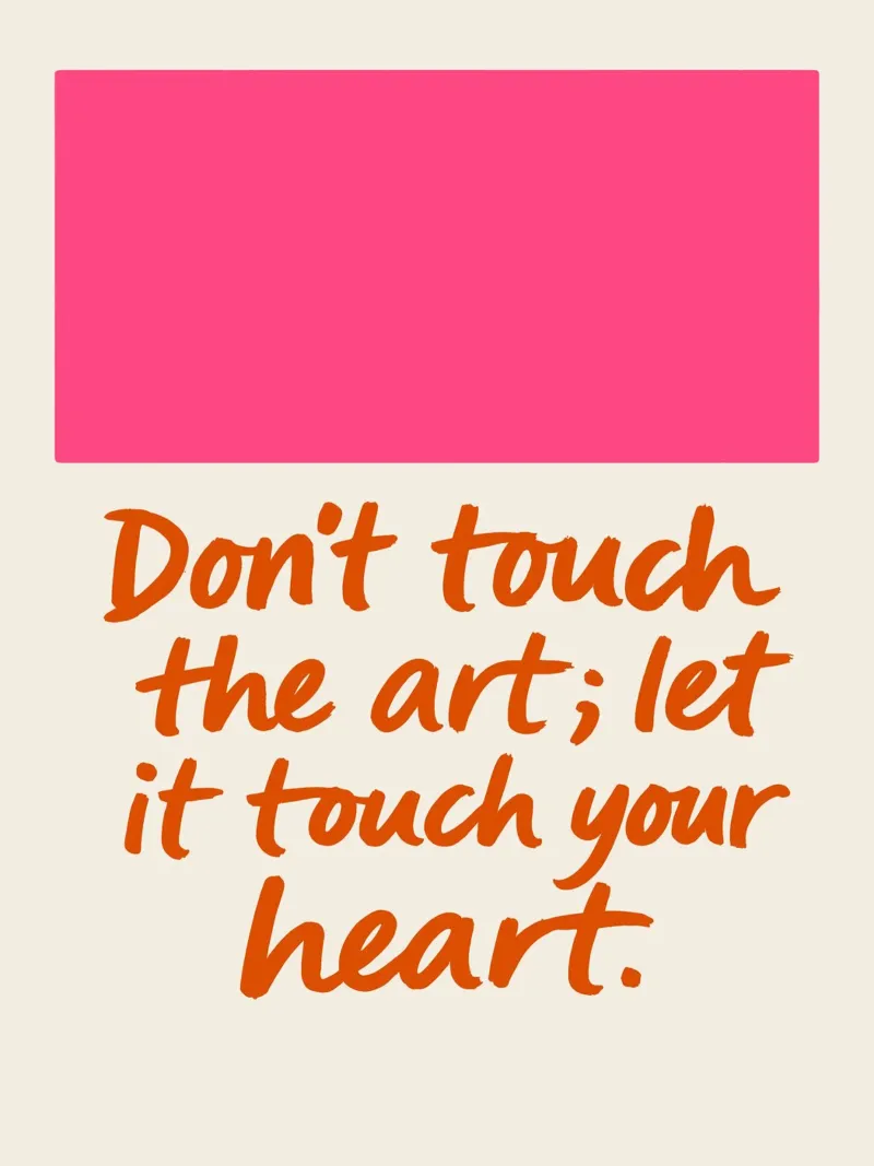 Don`t touch the art plexiglass da treechild