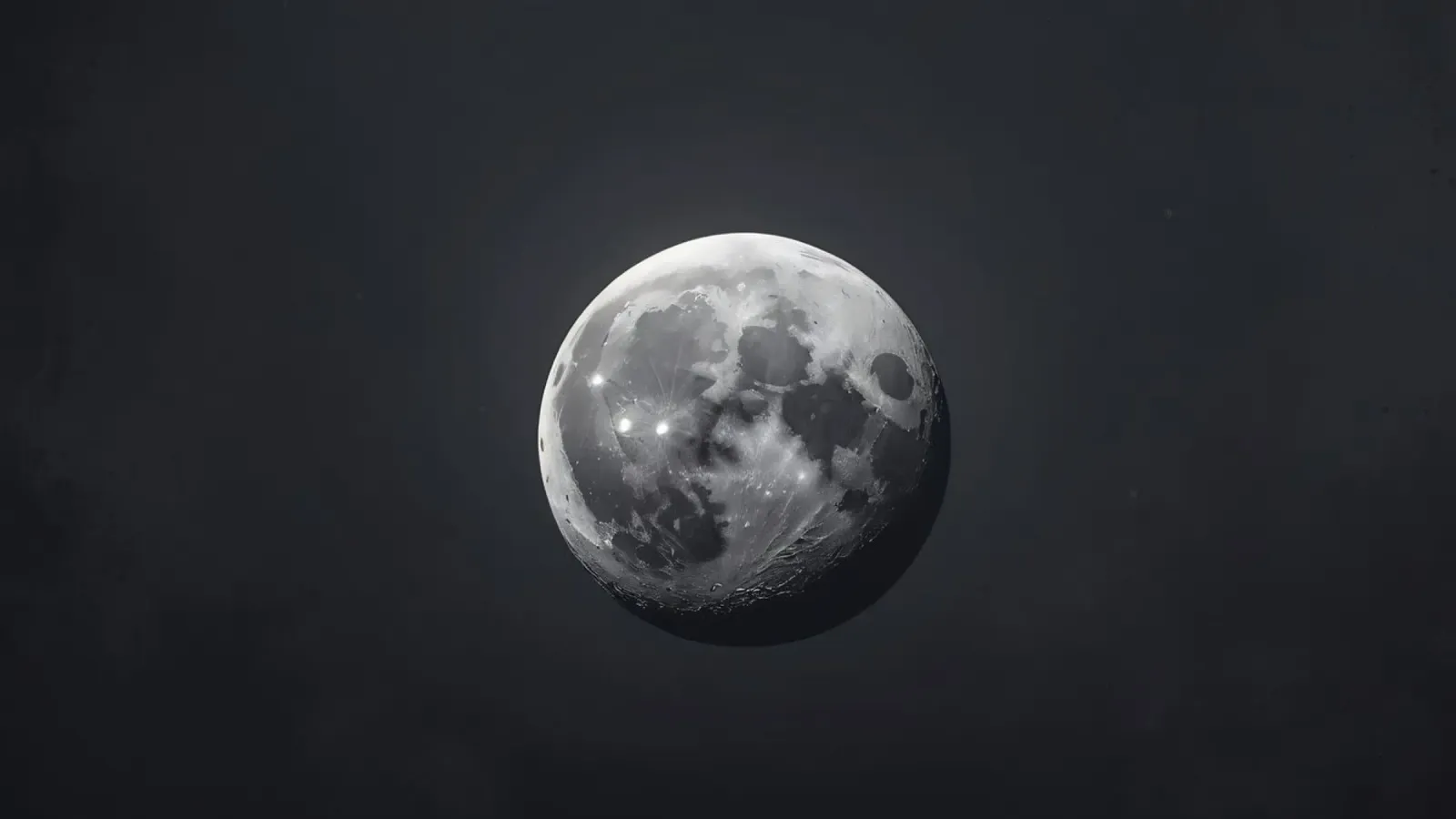 Luna piena illuminata in un cielo notturno limpido che mette in risalto la pellicola backlit da DesignDoodle