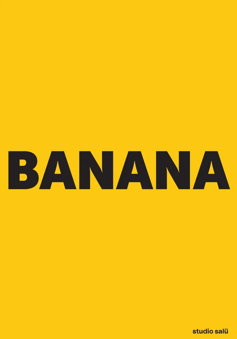 Banana poster con telaio in plastica da studio salü