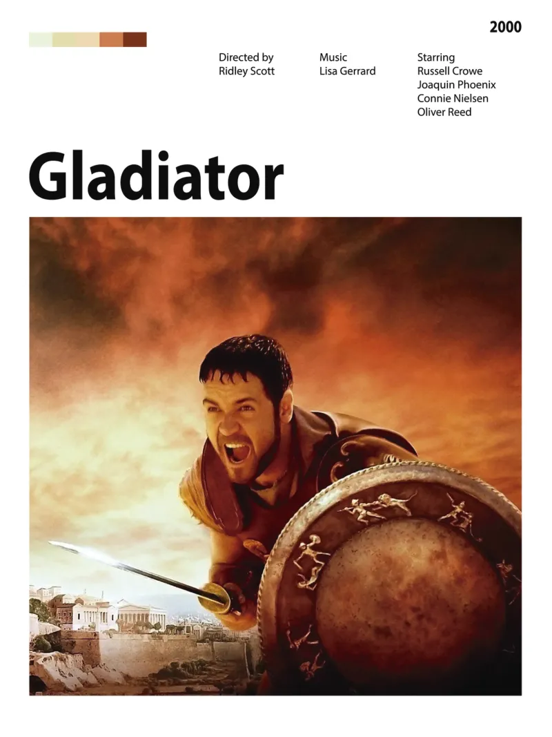 Gladiator pellicola backlit da The Movie Wall