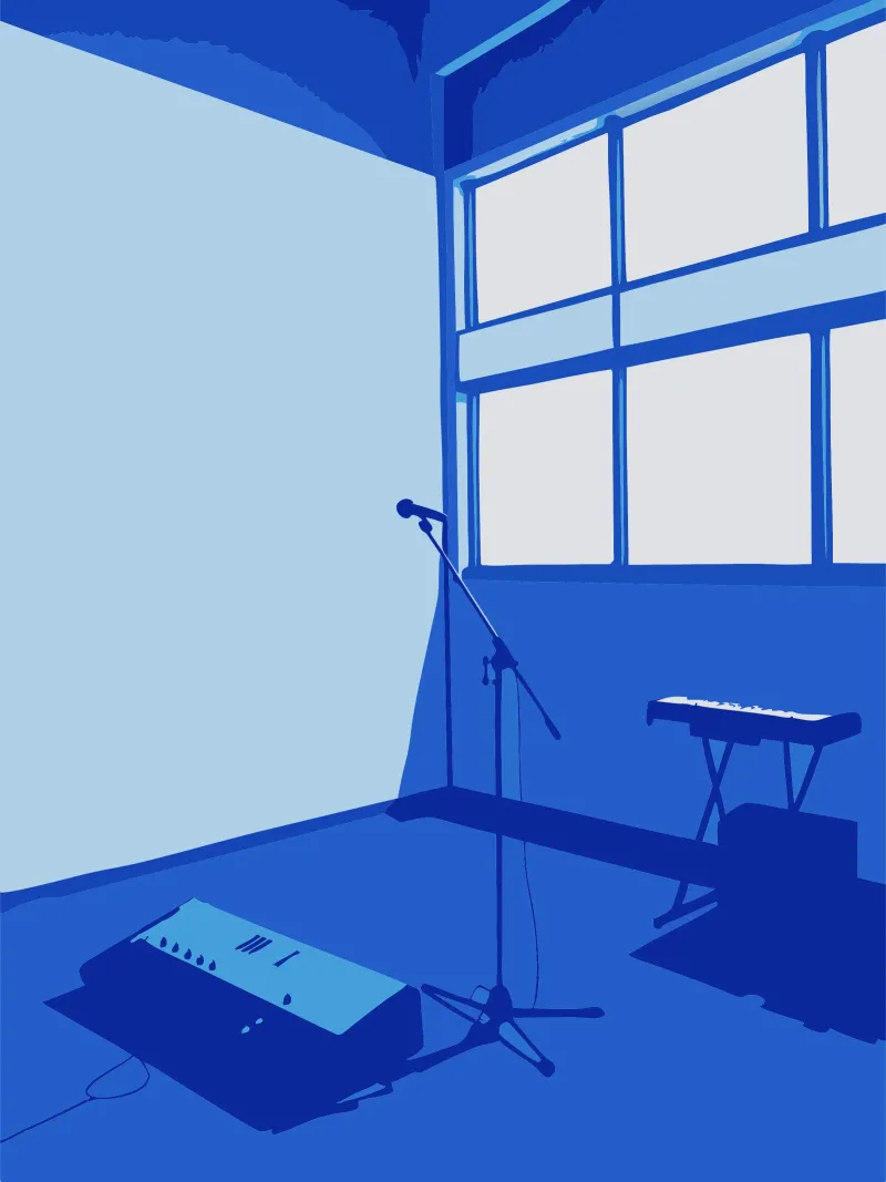 Studio musicale poster con telaio in legno da MUSIC EDITION